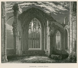 Melrose Abbey, Interior, Looking East by Alexander Francis Lydon