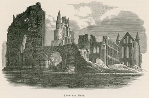 Whitby Abbey, From the West by Alexander Francis Lydon