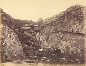 Home of a Rebel Sharpshooter, Gettysburg by Alexander Gardner