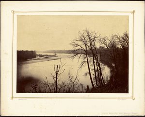 View on Kansas River Near Stranger, Kansas by Alexander Gardner