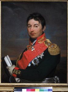 Portrait of General Alexander Dmitriyevich Balashov by Alexander Grigoryevich Vanek