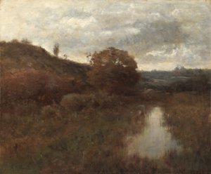 Autumn Landscape and Pool by Alexander Helwig Wyant