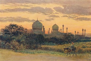 Sunset Behind the Ibrahim Roza, Bijapur