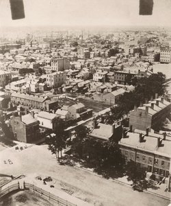View southwest from the cupola of the courthouse in Chicago, 1858 by Alexander Hesler