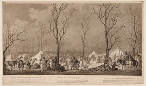 Bivouac of the Cossacks at the Avenue des Champs-Elysées in Paris on March 1814