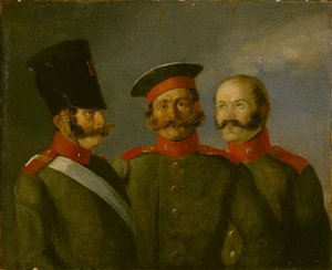 Tsar Nicholas I Life Guards by Alexander Ivanovich Sauerweid