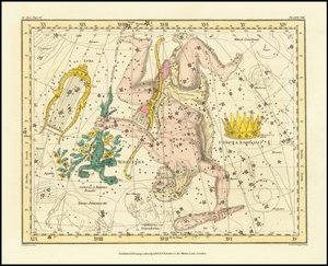 1822 - Corona Borealis, Hercules and Cerberus and Lyra