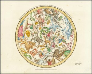 1822 - Stereographic Projection of the Northern Celestial Hemisphere