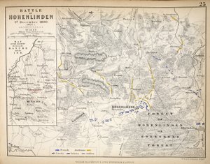 Map of the Battle of Hohenlinden, Published by William Blackwood and Sons, Edinburgh and London by Alexander Keith Johnston