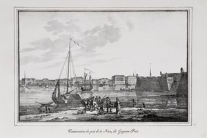 The Petrovsky Quay in St. Petersburg, the So-Called Gagarinsky Brawler (Series Views of Saint Petersburg) by Alexander Pluchart