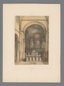 Interior of St. Servatius Basilica in Maastricht by Alexander Schaepkens