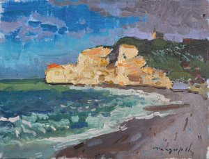 Coastal Cliff Waves by Alexander Shandor