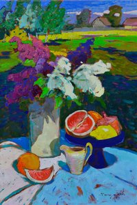Garden Flowers and Citrus by Alexander Shandor