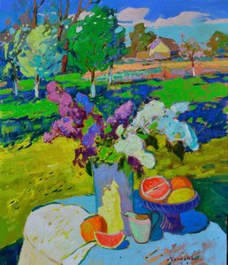 Spring Garden Still Life by Alexander Shandor