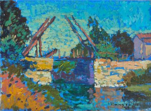 Vibrant Canal Bridge by Alexander Shandor