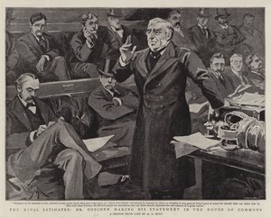 The Naval Estimates, Mr Goschen making his Statement in the House of Commons by Alexander Stuart Boyd