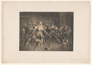 Murder of Henry of Guise by Alexander Ver Huell (signed by artist)