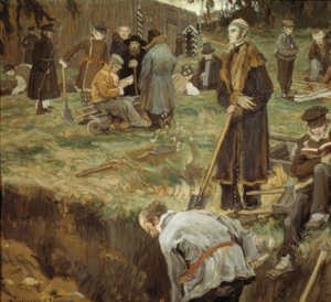 The Decembrists in Chita by Alexander Viktorowitsch Morawow