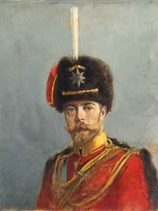 Study for a Portrait of Emperor Nicholas II, Chief of the Guard Hussar Regiment