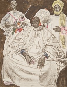 Barma Mata, Sultan of Zinder, from Dessins et Peintures d
