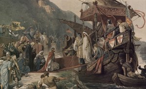 Emperor Frederick II receives at Stolzenfels his bride Isabella