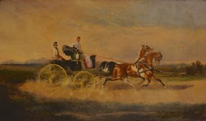 Emperor Franz Joseph I of Austria Taking a Ride with His Phaeton