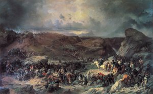 Army of Alexander Suvorov Crossing the St Gotthard Pass, September 1799, 19th Century