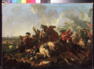 Scene from the Battle of Poltava by Alexander von Kotzebue