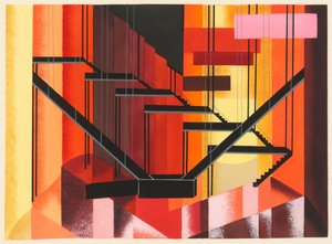 Scenic design from the portfolio Decors de Theatre, 1930 by Alexandra Alexandrowna Exter