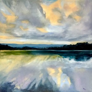 Golden Sky Reflection by Alexandra Higgins