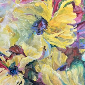 Vibrant Yellow Blooms by Alexandra Higgins