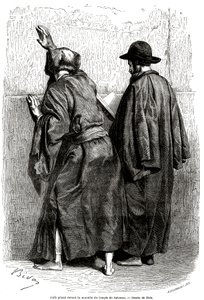 Jews Praying in Front of Solomon
