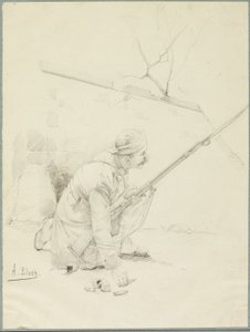 Wounded Soldier Loading his Rifle by Alexandre Bloch