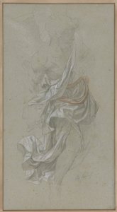 Drapery study for An Angel Attending God the Father, in Paradise Lost by Alexandre Cabanel