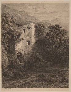 Dilapidated House by Alexandre Calame