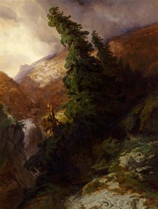 High Mountain Gorge (Handegg Valley in the Canton of Bern) by Alexandre Calame