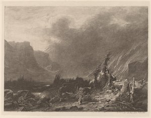 Mountain Storm by Alexandre Calame