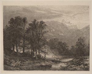 Mountain Stream by Alexandre Calame