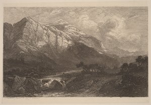 Mountain Stream by Alexandre Calame