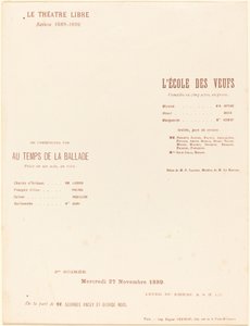 The School of Widowers; In the Time of the Ballad by Alexandre Charpentier