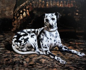 Portrait of a Dalmatian by Alexandre Clarys