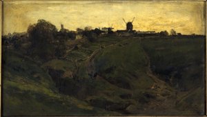 View of Montmartre, Northwest Side by Alexandre Defaux