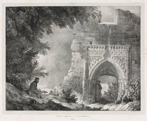 Picturesque and Romantic Journeys in Old France: Ruins of the Palace of the White Queen by Alexandre Evariste Fragonard