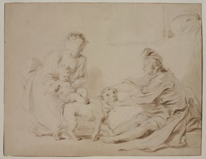 The First Riding Lesson (c.1778) by Alexandre Evariste Fragonard