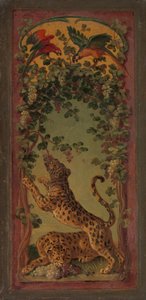Panthers of Bacchus Eating Grapes by Alexandre Francois Desportes