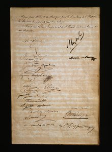Final Page of the Marriage Certificate Between Marie Louise of Austria and Napoleon Bonaparte