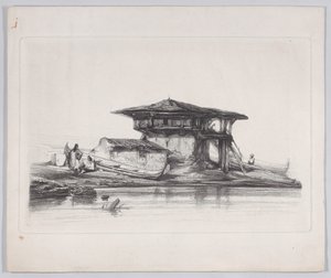 A House in Smyrna, 1839 by Alexandre Gabriel Decamps