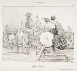 Grands Sauteurs!, from La Caricature, 1823-60 by Alexandre Gabriel Decamps