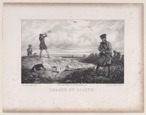 Hunting in the Field from the Series Hunting Scenes