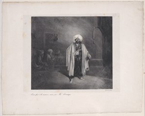 Standing Turk by Alexandre Gabriel Decamps